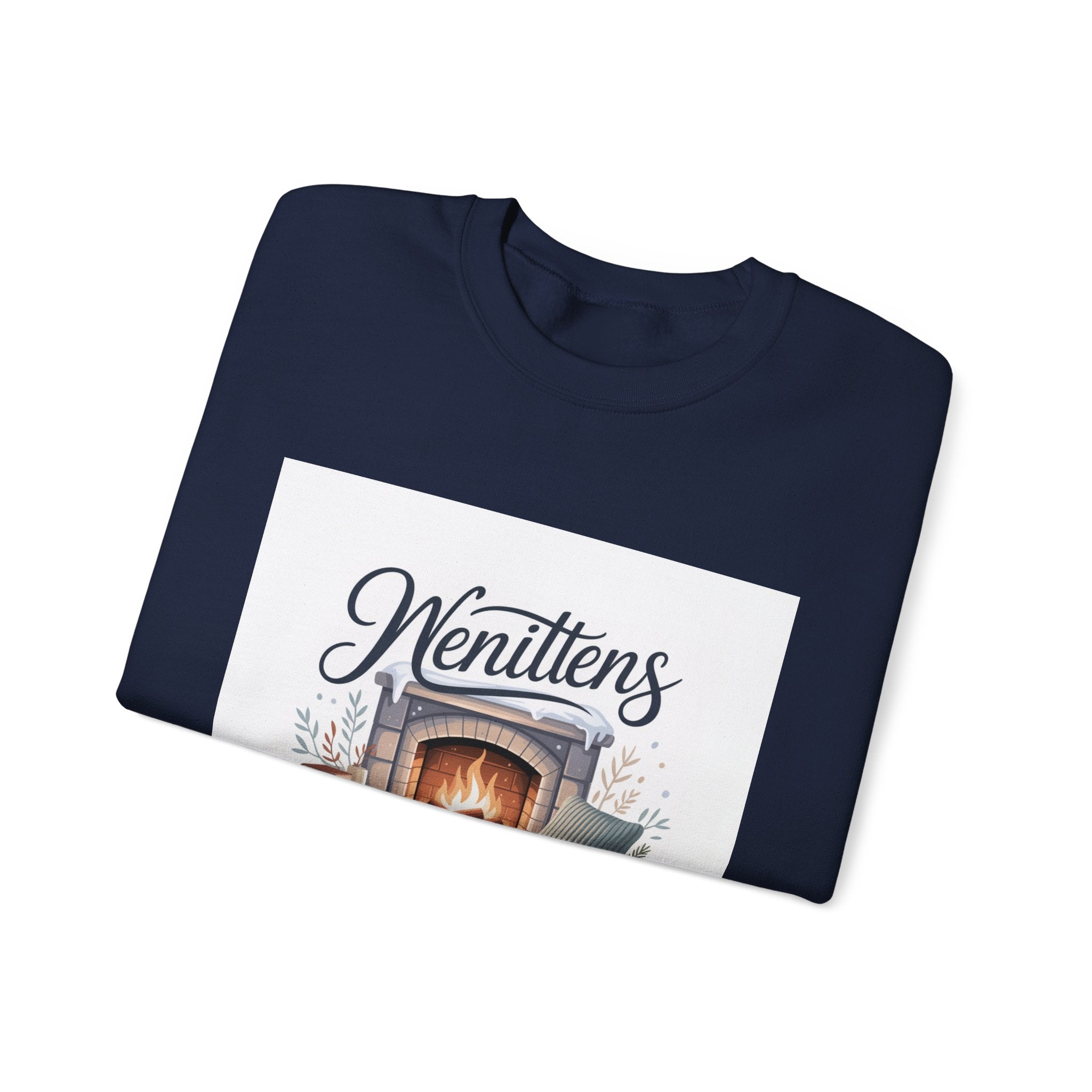 Cozy Winter Sweatshirt for Home, Unisex Fleece Pullover, Perfect Gift for Family Gatherings, Gift for Cat Lovers, Cozy Nights In