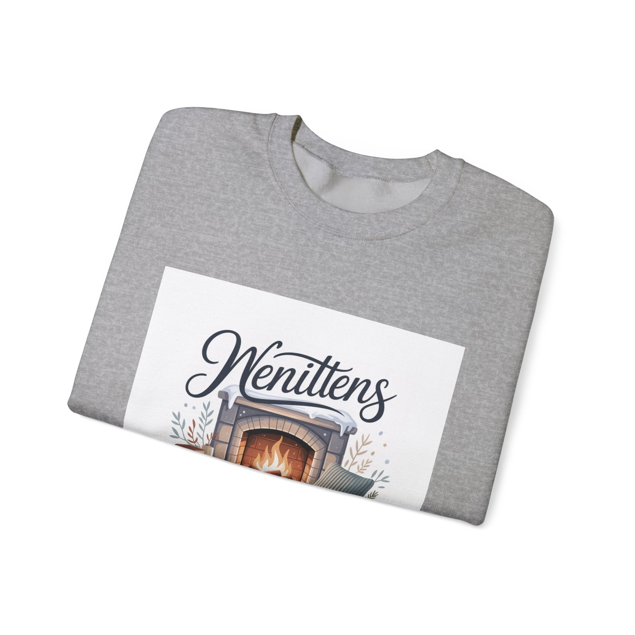 Cozy Winter Sweatshirt for Home, Unisex Fleece Pullover, Perfect Gift for Family Gatherings, Gift for Cat Lovers, Cozy Nights In