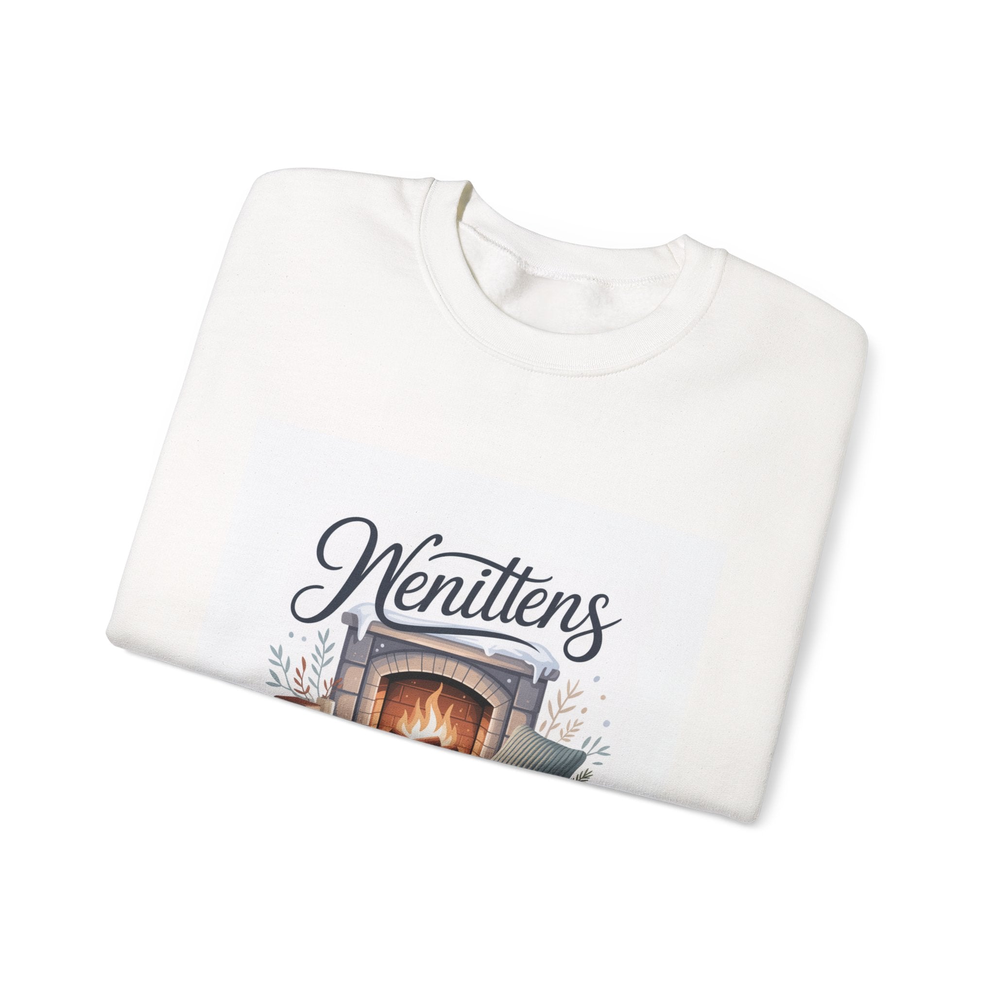 Cozy Winter Sweatshirt for Home, Unisex Fleece Pullover, Perfect Gift for Family Gatherings, Gift for Cat Lovers, Cozy Nights In